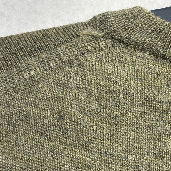 Linea Uomo Green 100% Merino Wool Pullover Vest Green Italy Men's L / 52 - Picture 5 of 8